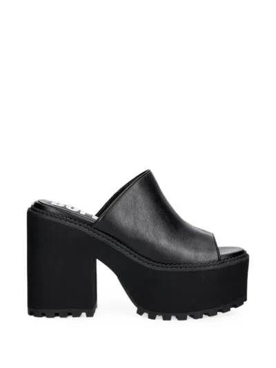 Buffalo Killah Platform Chunky-sole Sandals In Black