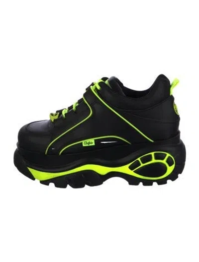 Pre-owned Buffalo Leather Sneakers In Black