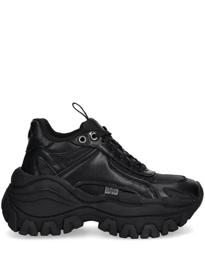 Buffalo Binary C Chunky-sole Sneakers In Black