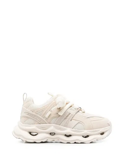 Buffalo Malaga Lace Chunky Rope-lace Sneakers In White