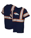Buffalo Outdoors Men's Navy Denver Broncos Safety Heavyweight T-shirt In Blue
