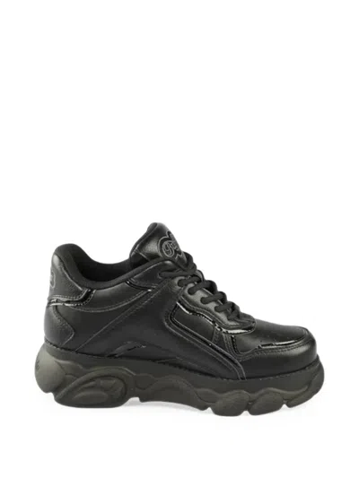 Buffalo Panelled Platform Sneakers In Black