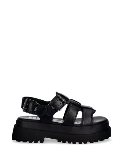 Buffalo Römersandalen Mit Schnallenverschluss In Black
