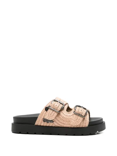 Buffalo Raya Ari Bo Buckle-fastening Sandals In Neutral