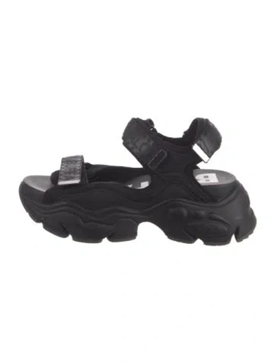 Pre-owned Buffalo Sandals In Black