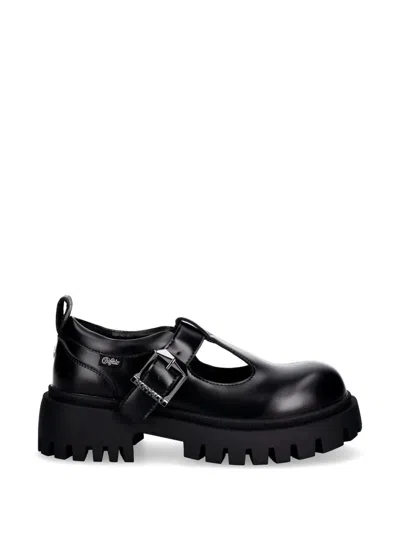 Buffalo Surge Jane Buckle-fastening Platform Shoes In Black