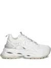 Buffalo Triplet Hollow Chunky-sole Lace-up Sneakers In White