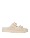 Buffalo Woman Sandals Beige Size 6.5 Rubber