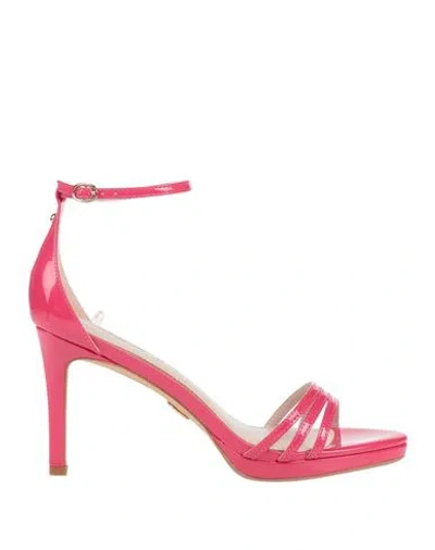 Buffalo Woman Sandals Magenta Size 8.5 Synthetic Material In Pink
