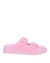 Buffalo Woman Sandals Pink Size 7.5 Rubber In Pink