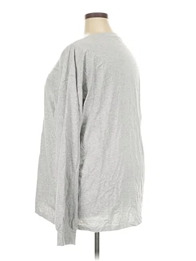 Pre-owned Buffbunny Collection 3/4 Sleeve T-shirt In Gray