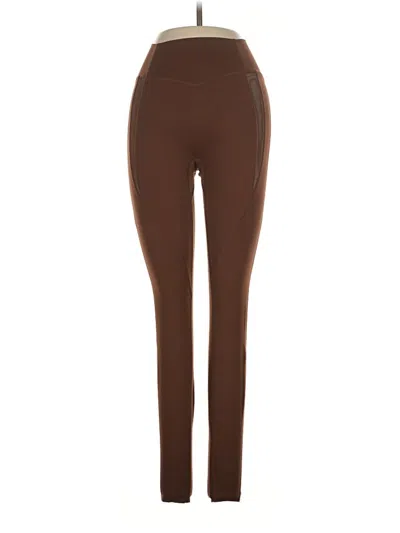 Pre-owned Buffbunny Collection Active Pants In Brown