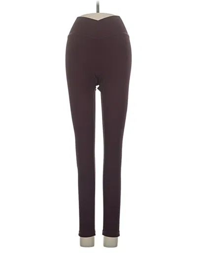 Pre-owned Buffbunny Collection Active Pants In Burgundy