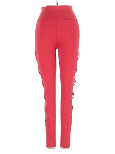 Pre-owned Buffbunny Collection Active Pants In Red