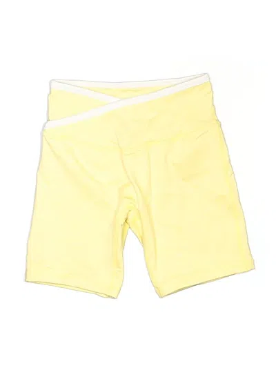 Pre-owned Buffbunny Collection Athletic Shorts In Yellow