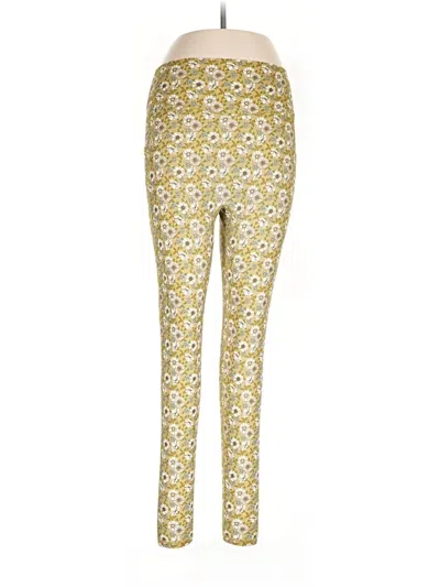Pre-owned Buffbunny Collection Leggings In Yellow