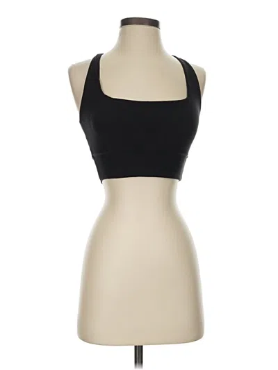 Pre-owned Buffbunny Collection Sleeveless Top Black Halter Neckline Tops