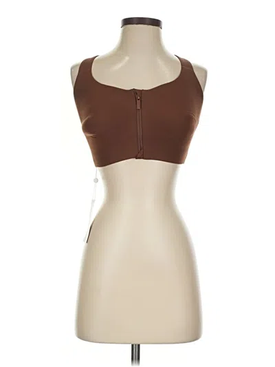 Pre-owned Buffbunny Collection Sleeveless Top Brown Halter Neckline Tops