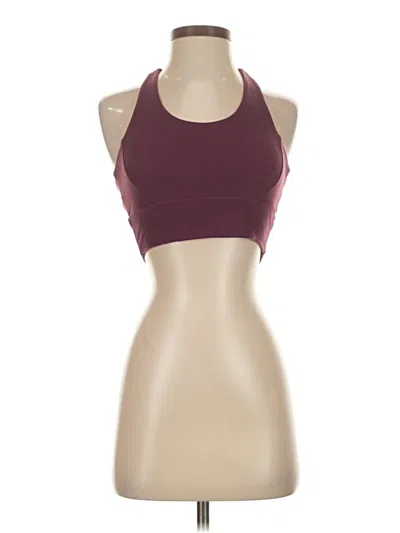 Pre-owned Buffbunny Collection Sports Bra In Burgundy