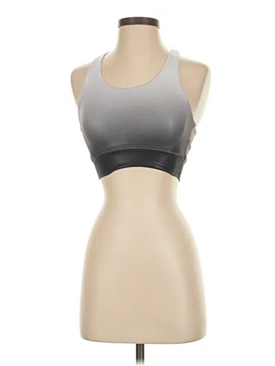 Pre-owned Buffbunny Collection Sports Bra In Gray
