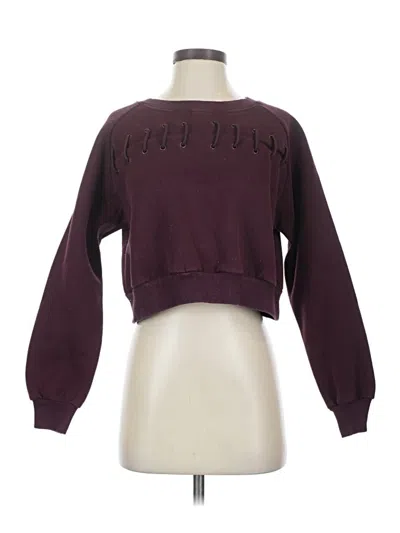 Pre-owned Buffbunny Collection Sweatshirt In Burgundy