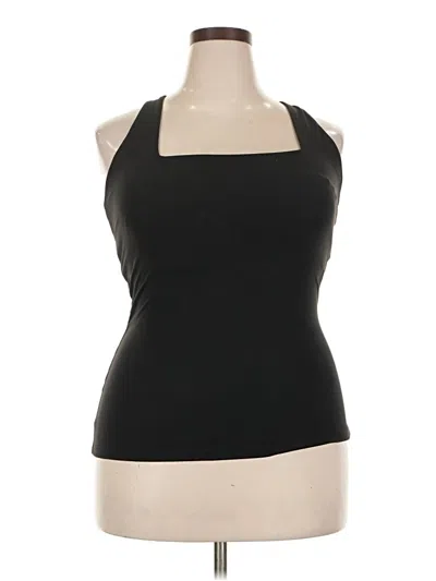 Pre-owned Buffbunny Collection Tank Top Black Halter Neckline Tops