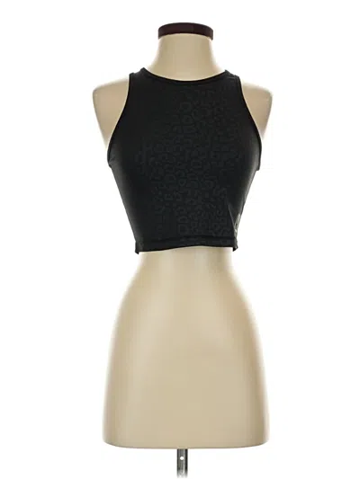 Pre-owned Buffbunny Collection Tank Top Black Halter Neckline Tops