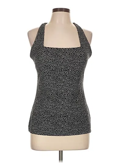 Pre-owned Buffbunny Collection Tank Top Black Halter Neckline Tops