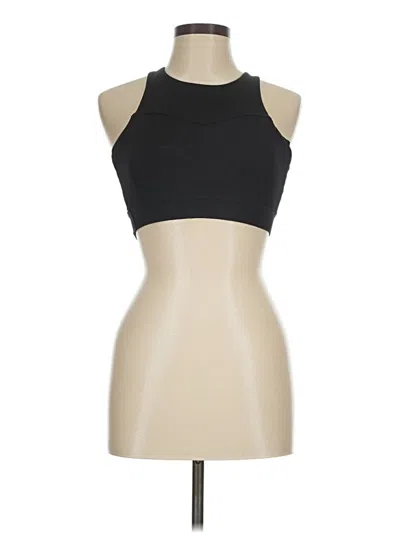 Pre-owned Buffbunny Collection Tank Top Black Halter Neckline Tops
