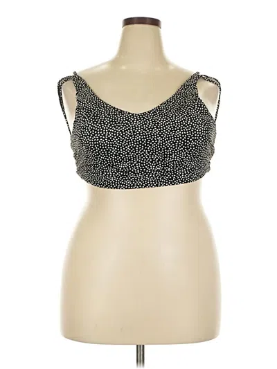 Pre-owned Buffbunny Collection Tank Top Black Strapless Neckline Tops