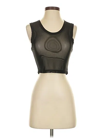 Pre-owned Buffbunny Collection Tank Top Black Strapless Neckline Tops