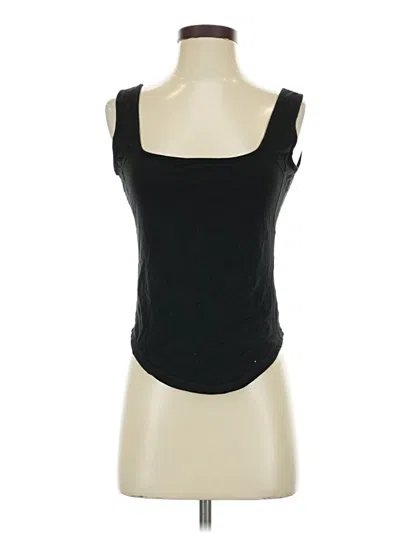 Pre-owned Buffbunny Collection Tank Top Black Strapless Neckline Tops