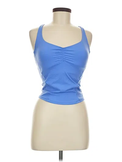 Pre-owned Buffbunny Collection Tank Top Blue Strapless Neckline Tops