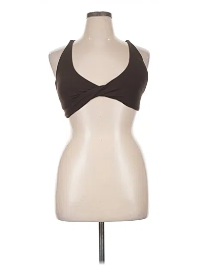 Pre-owned Buffbunny Collection Tank Top Brown Halter Neckline Tops
