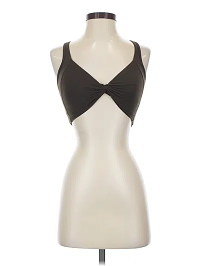 Pre-owned Buffbunny Collection Tank Top Brown Strapless Neckline Tops