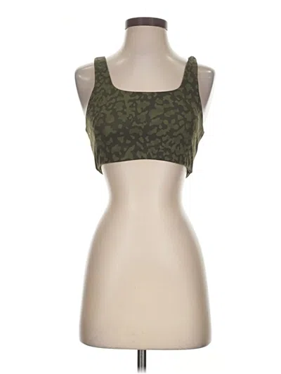 Pre-owned Buffbunny Collection Tank Top Green Strapless Neckline Tops