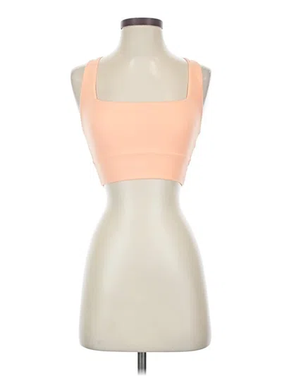 Pre-owned Buffbunny Collection Tank Top Orange Strapless Neckline Tops