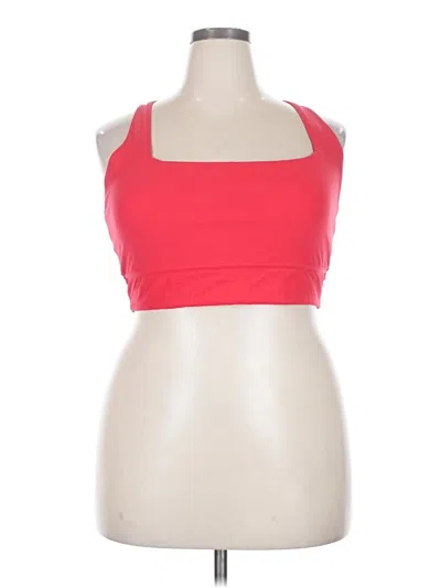 Pre-owned Buffbunny Collection Tank Top Red Strapless Neckline Tops