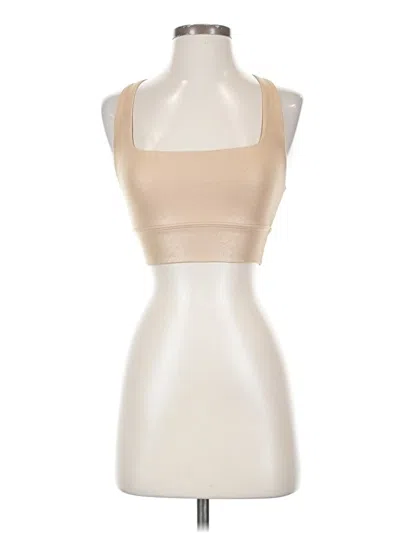 Pre-owned Buffbunny Collection Tank Top Tan Halter Neckline Tops