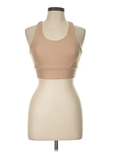Pre-owned Buffbunny Collection Tank Top Tan Halter Neckline Tops
