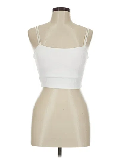 Pre-owned Buffbunny Collection Tube Top White Strapless Neckline Tops