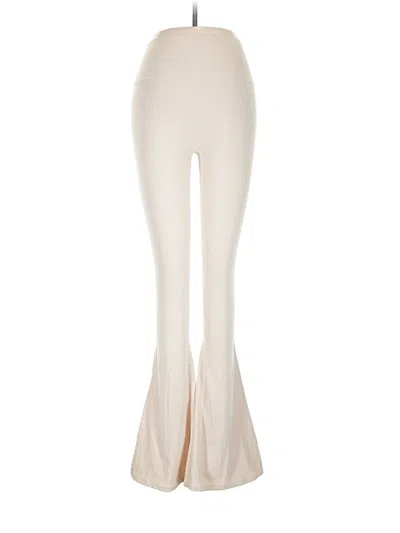 Pre-owned Buffbunny Collection Yoga Pants In Ivory