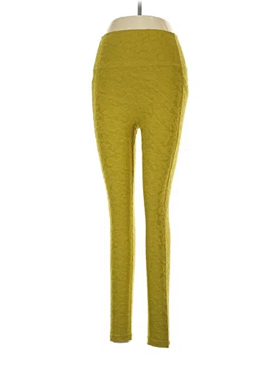 Pre-owned Buffbunny Collection Yoga Pants In Yellow