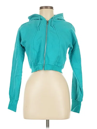 Pre-owned Buffbunny Collection Zip Up Hoodie In Teal