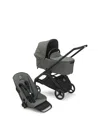 Bugaboo Dragonfly Seat And Bassinet Stroller In Black/forest Green