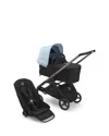 Bugaboo Dragonfly Seat & Bassinet Complete Stroller In Graphite/skyline Blue