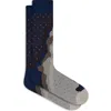Bugatchi Abstract Mercerized Cotton Blend Dress Socks In Multi