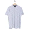Bugatchi Abstract Print Ooohcotton® Knit Polo In Blue