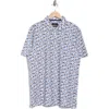 Bugatchi Abstract Print Ooohcotton® Knit Polo In Multi