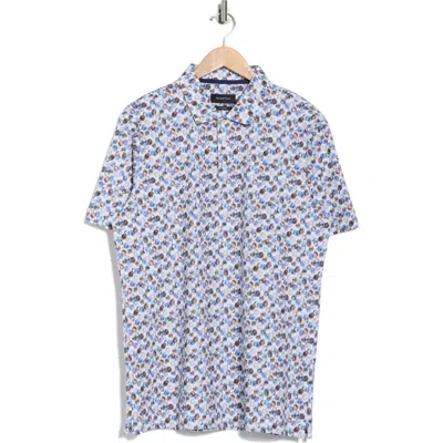 Bugatchi Abstract Print Ooohcotton® Knit Polo In Multi